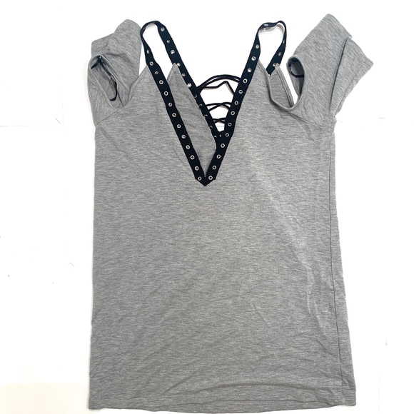 Forever 21 T Shirt Dress w/ Lacing - Picture 4 of 6